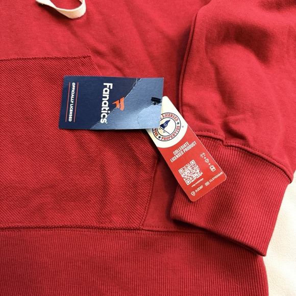 Fanatics Indiana Hoosiers Hoodie With Tie Top And Kangaroo Pocket Size Med NWT - Picture 4 of 9